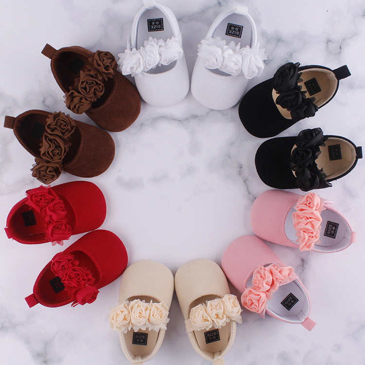 The Perfect First Steps: Baby Cotton Flower Soft Sole Shoes